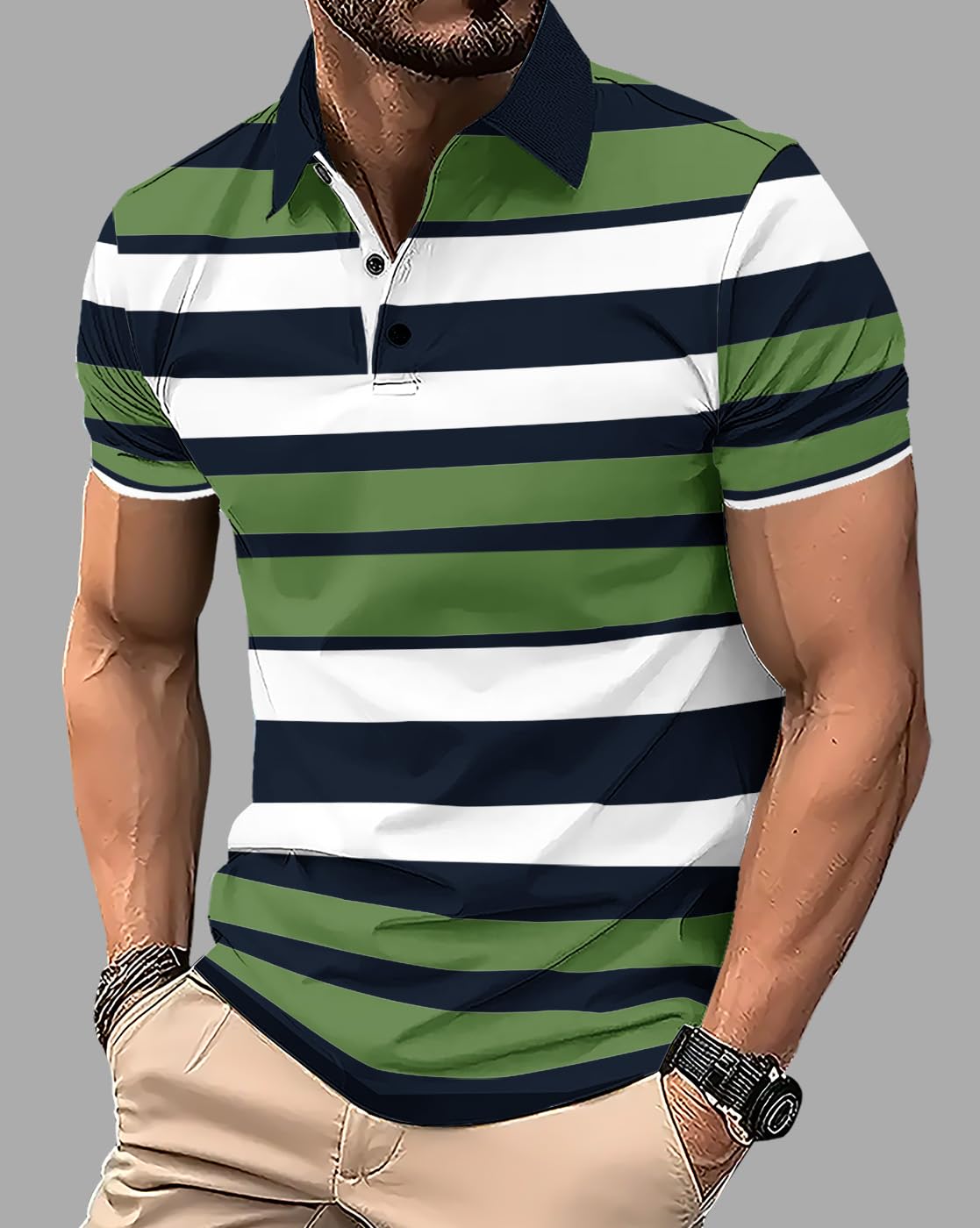 Noble Monk Regular Fit Polo Neck T-Shirt