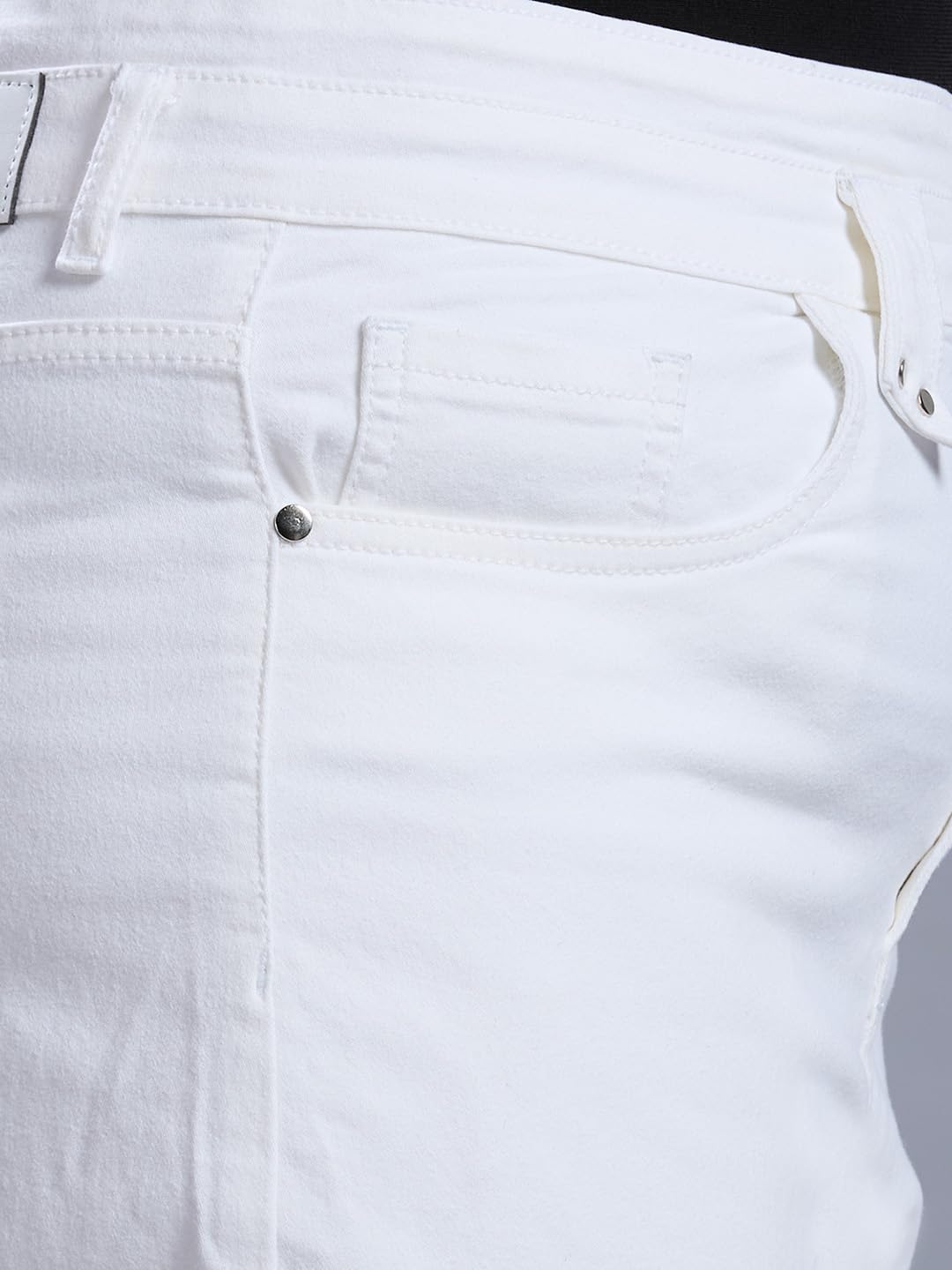 Style Quotient Women Plus Size White Straight Fit High Rise Stretchable Jeans