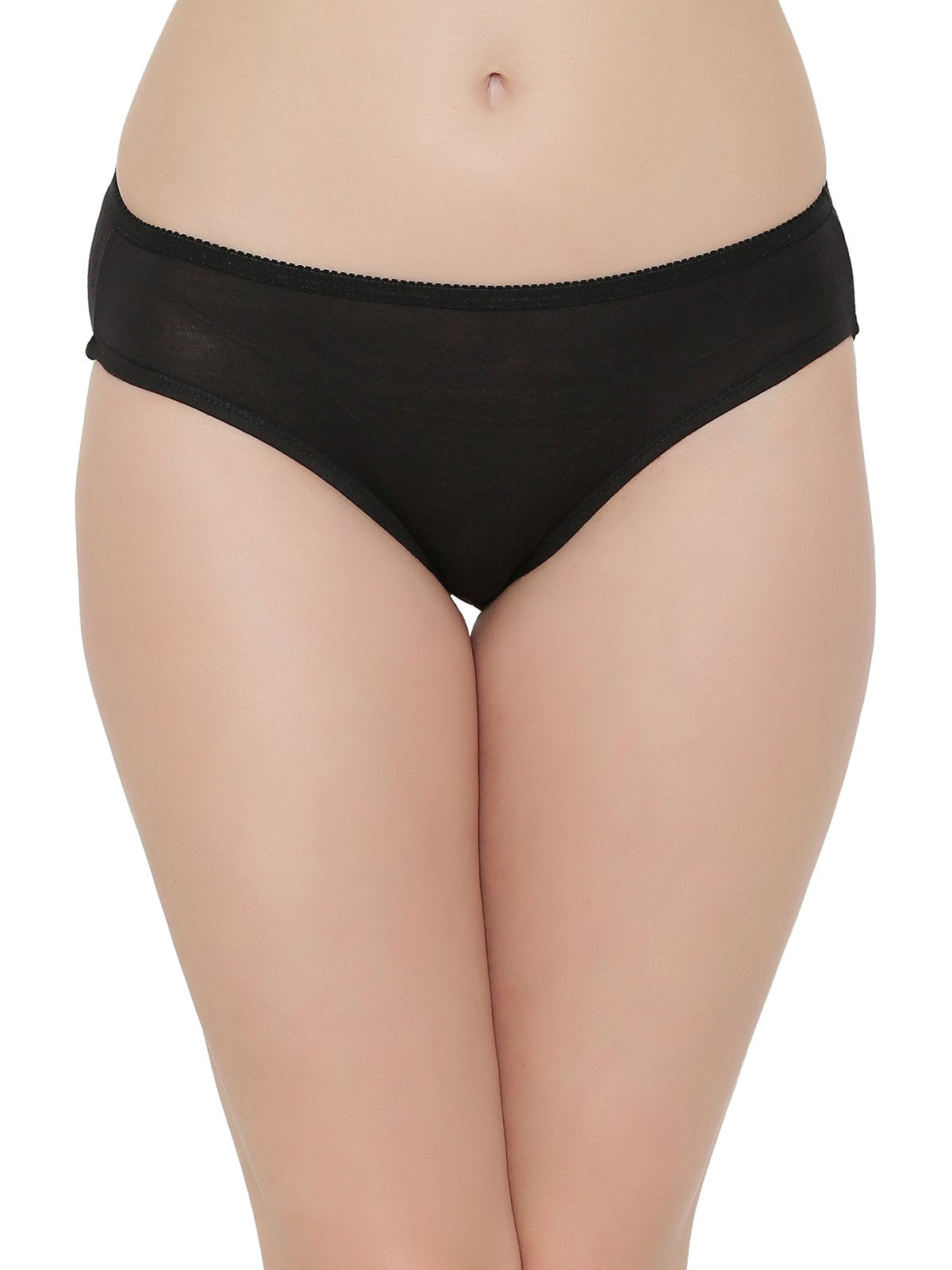 Clovia Women Blended Underwear (Black, Large)