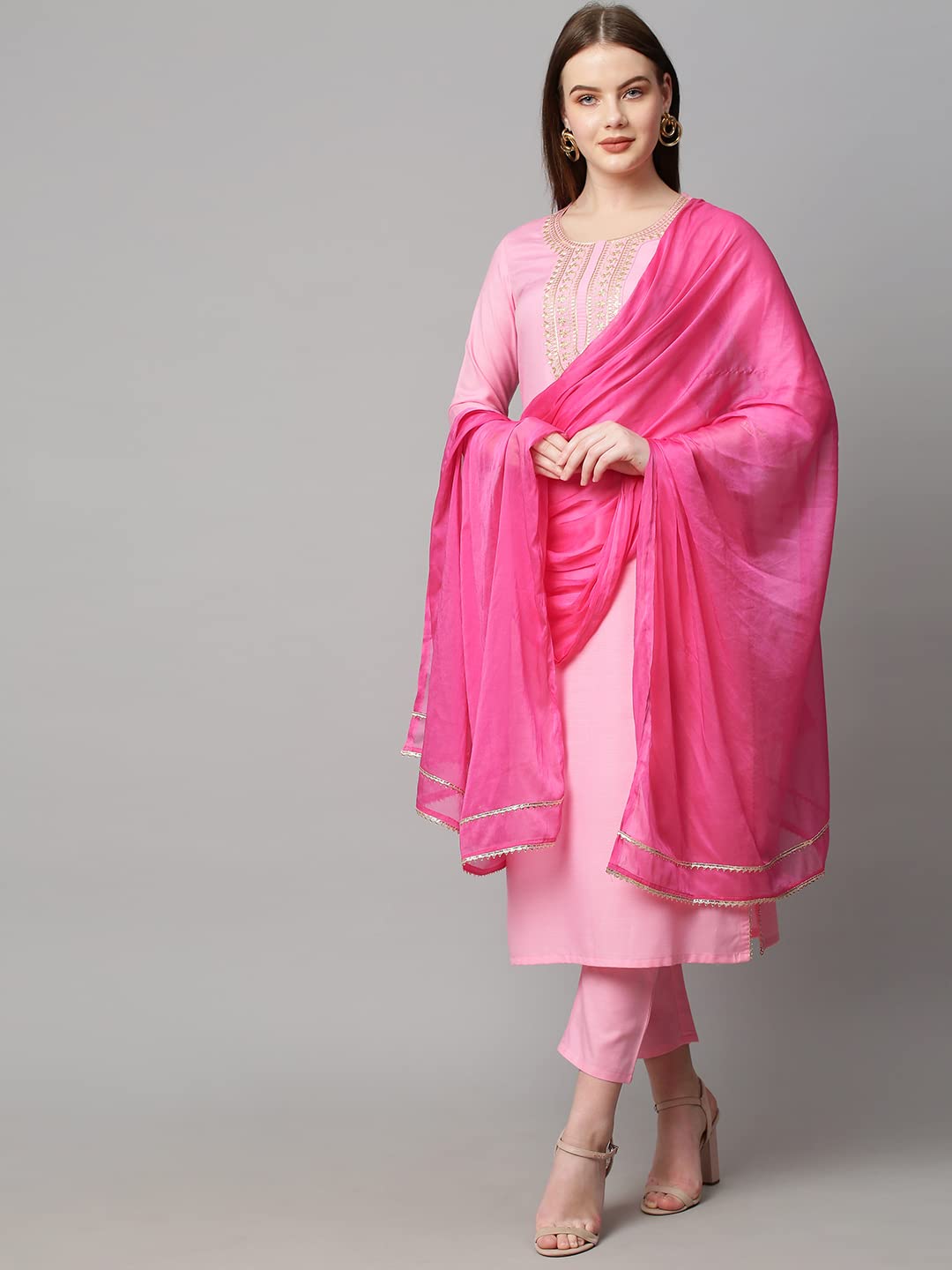 GoSriKi Women Kurta and Pant with Dupatta