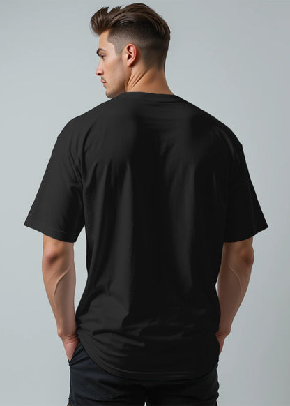 Peppyzone Mens Oversized Fit T-Shirt (PZ-OSTTrendy412_Black5