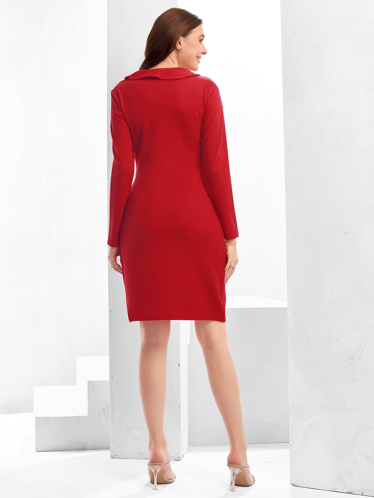 Selvia Western Dress For Women|Lycra Dress For Women|Bodycon Dress|Solid Dress For Women|One Piece Dress For Women (721Dtk11755N