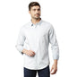 Thomas Scott Mens Solid Slim Fit 100% Cotton Casual Shirt with Spread Collar and Long Sleeve Grey