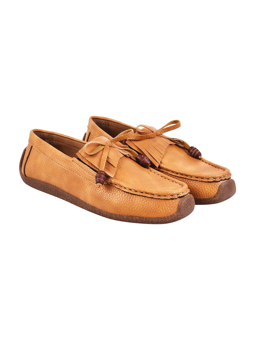 Shoetopia WomenS Flat Loafers Tan