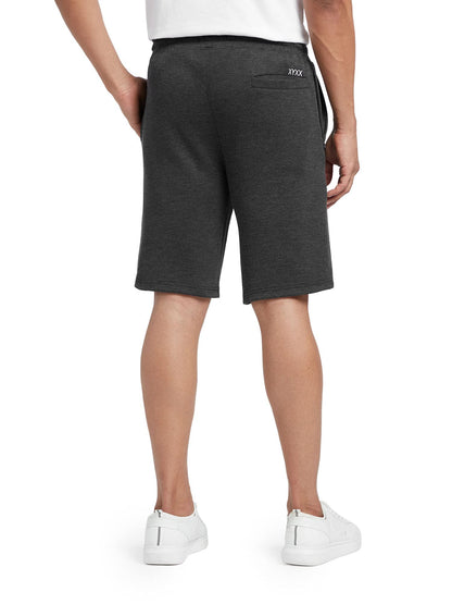 XYXX Athleisure Mens Cotton Melange Shorts | Ultra-Smooth Casual Everyday Wear | Tailored Relaxed Fit Solid Hype Shorts with Zi