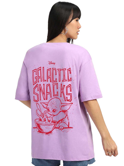 Juneberry Pure Cotton Oversized Loose Fit Drop Shoulder Official Star Wars Merchandise Cool & Latest Graphic Printed Round Neck