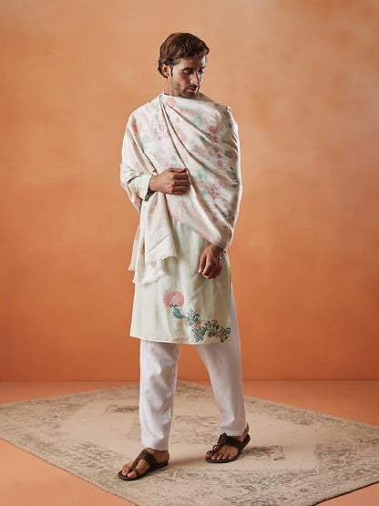 Pashmoda Men Shalimar Kaani Stole (Size 71x203 cm)