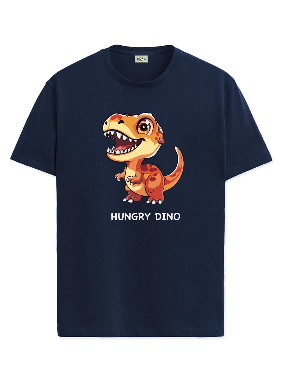ADRO T Shirts for Boys & Girls || Dinosaur Printed T-Shirt || Ages 3-14 || 100% Cotton Round Neck Tshirt for Boys & Girls||KRN-D