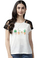 Aarika WomenS Regular Fit Shirt (Tp-W-M-12085_Cream S)