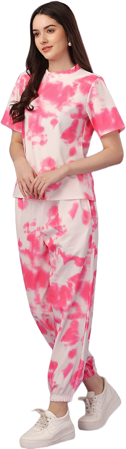 ELLITI Womens Night Suit Set for Women, Lounge Wear, Printed Top and Pyjama Set for Women Nightwear/Loungewear/Night Dress for