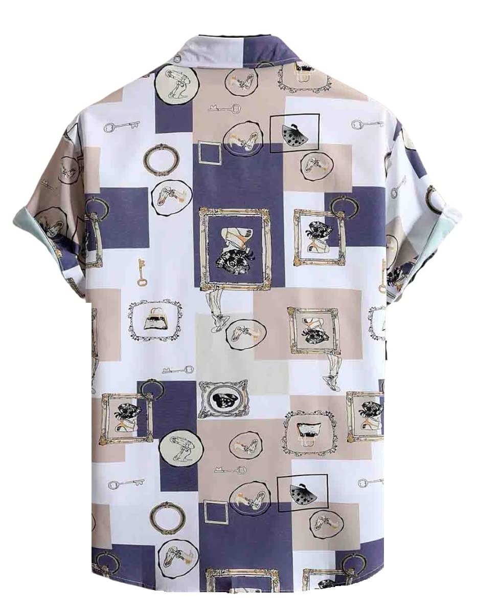 Leriya Fashion Shirts For Men || Rayon Block Print & Preppy Short Sleeves Shirt || Revere Coller MenS Shirts || Beach || Outing