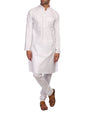 Wintage Men'S 100% Cotton Tailored Fit Party/Festive Indian Kurta Churidar Pajama Pyjama Sleep Sets : White
