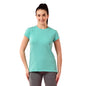 Enamor Womens Solid Slim Fit T-Shirt (E047_Pool Blue