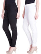 Lyra Cotton Premium Churidar Leggings For Women (Pack Of 2)