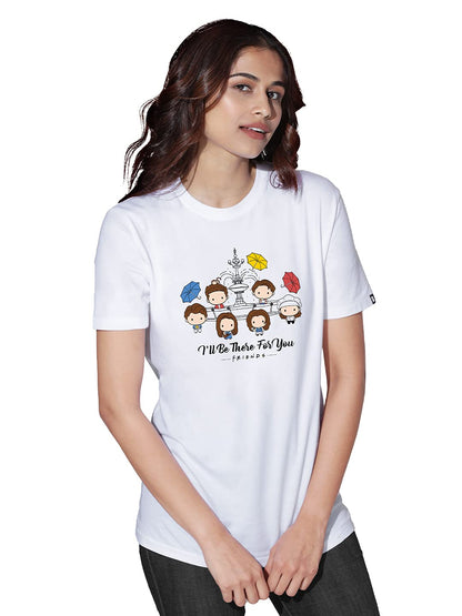 The Souled Store|F.R.I.E.N.D.S Ill Be There for You Round Neck Mens and Boys T-Shirt|Graphic Printed Half Sleeve| 100% Cotton W