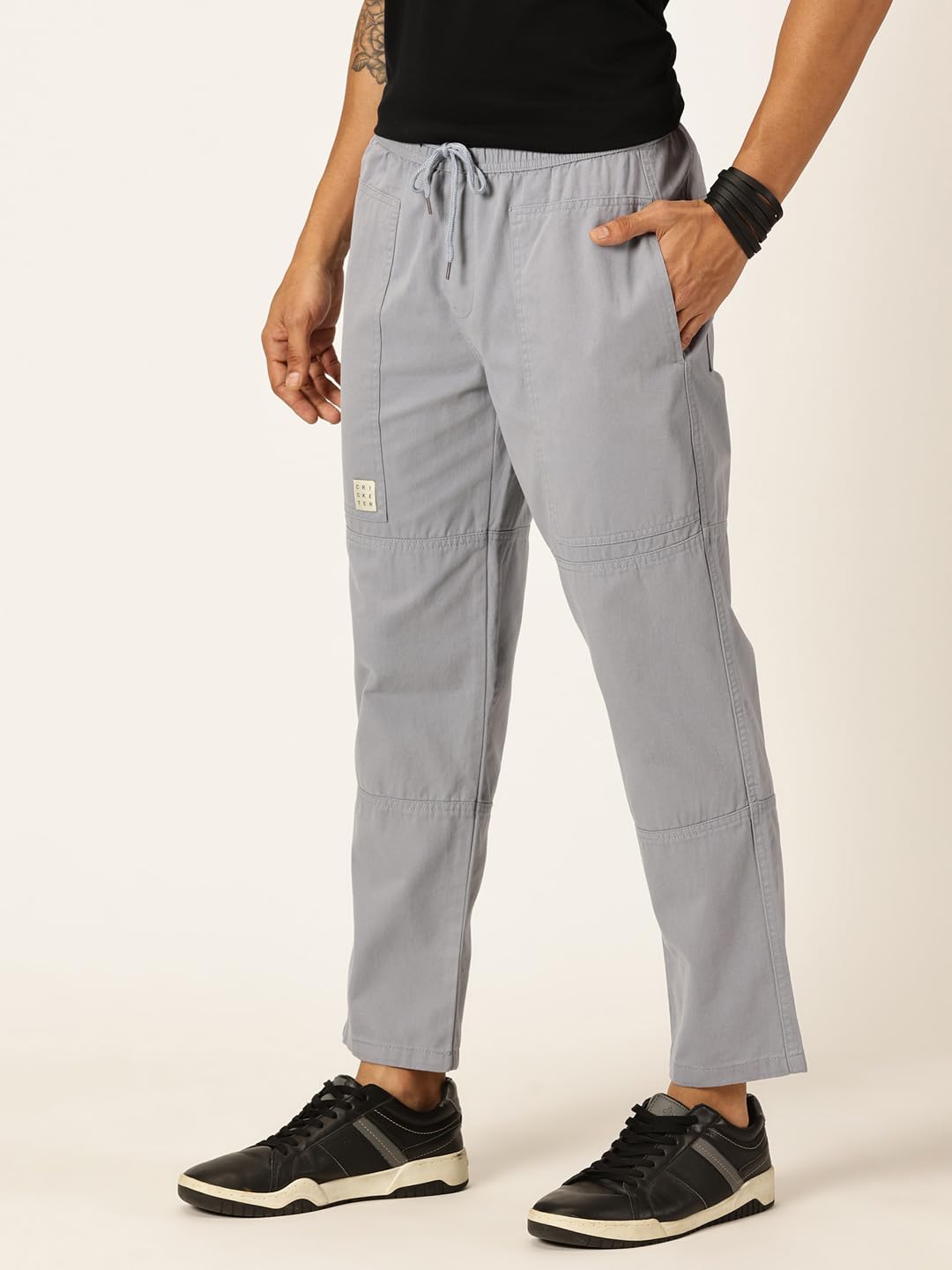 Thomas Scott Mens Relaxed Fit Pure Cotton Trousers Light Blue