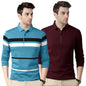 Noble Monk MenS Regular Fit Polo T Shirt |Full Sleeves |Collar Tshirts | Casual T-Shirt For Men
