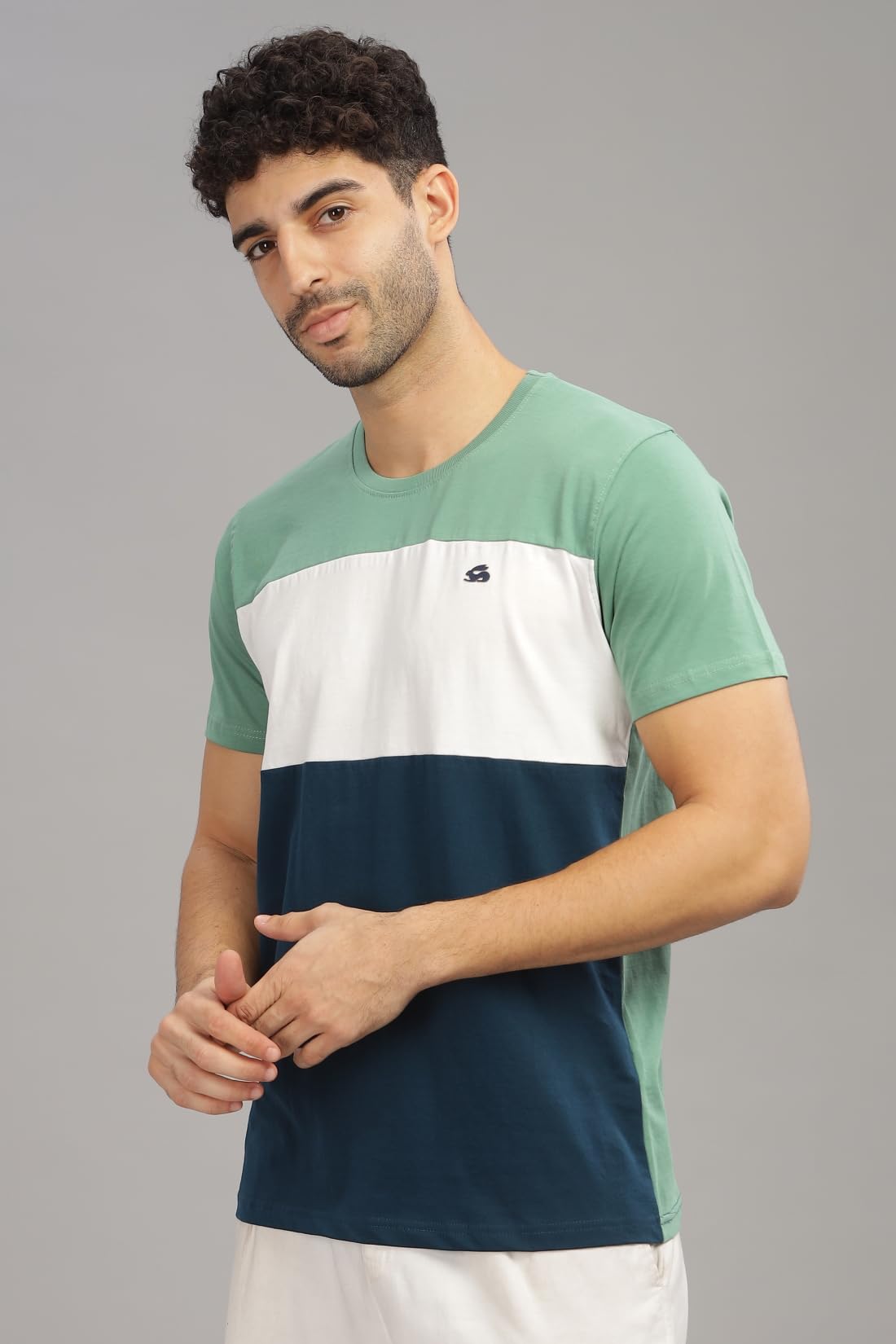 ADRO Tshirt for MenMulti Color T-Shirt for MenCotton T-ShirtMens TshirtRN8-24-PTWHSB