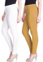 Lyra Cotton Premium Churidar Leggings For Women (Pack Of 2)