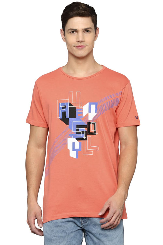 Allen Solly Men Casual Cotton Crew Neck T-Shirt
