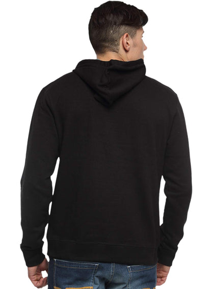 ADRO Men's Fleece Hooded Hoodie (H-A-STO-BL_Black)