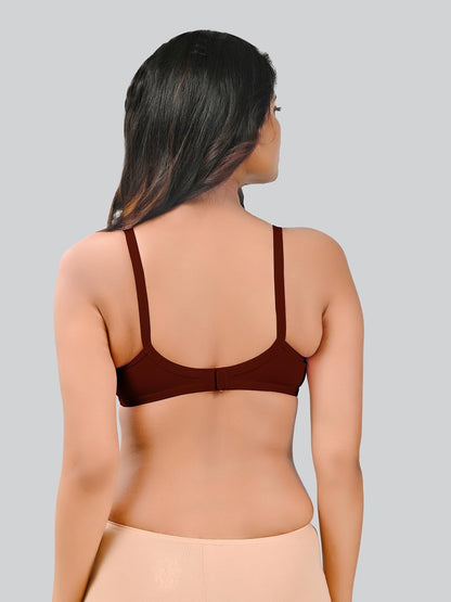 Lux Venus Full Coverage Paded Bra Maroon