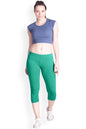 Lyra Women Solid Premium Cotton Capri
