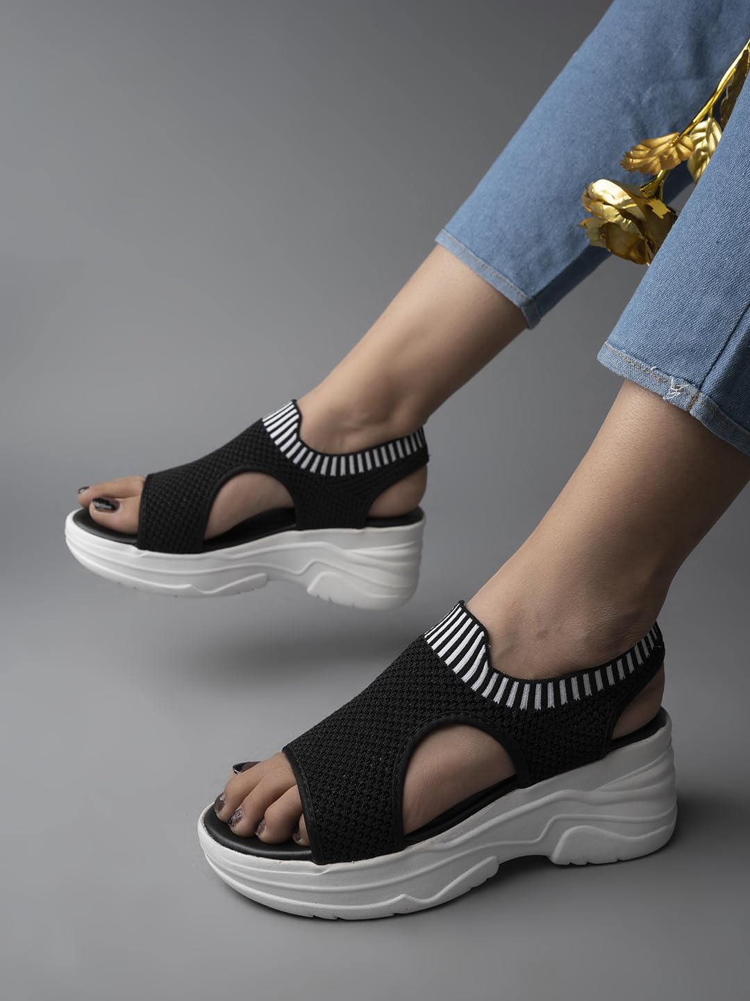 Shoetopia Flatforms Sandals For Women & Girls