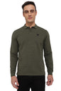 Allen Solly Men Regular Fit Casual Cotton Full Sleeve Polo Shirt