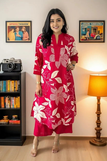 Fashion Basket Wedani Cotton Printed Kurta Set For Women