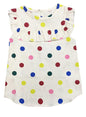 A.T.U.N. (ALL THINGS UBER NICE) Girls Polka Dots Regular Top