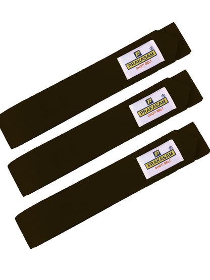 PRAKASAM COTTON Mens Cotton Dhoti Belt | Durable Canvas Cotton Waist Belt for Traditional Dhoti | Adjustable & Comfortable Dhoti