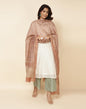 Fabindia Beige Silk Phool Jaal Printed Dupatta | Free Size | Regular Length | Spring | 2.5m x 92cm (L x W)