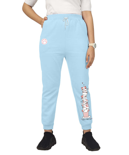 Kyda Kids Girls Cottonblend Printed Track Pants (Pack Of 1)
