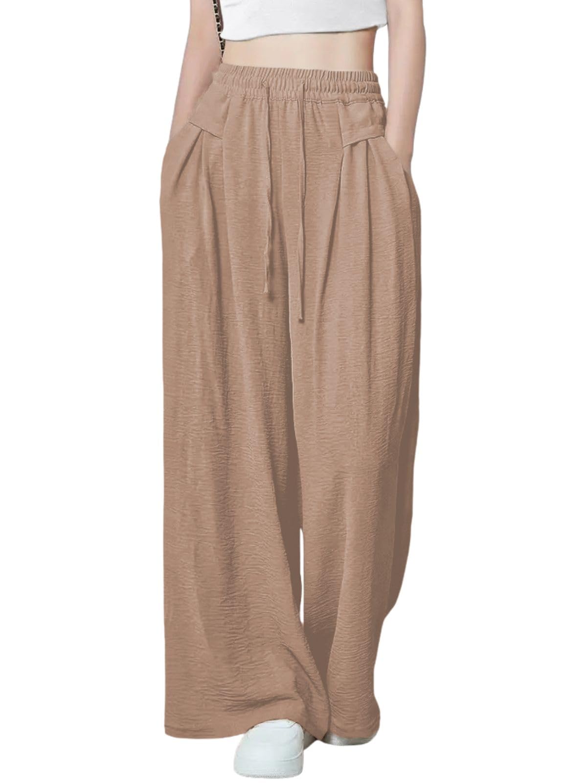 Greciilooks Regular Women Trouser (Gl-W.Trouser-Tr1178_Light Brown