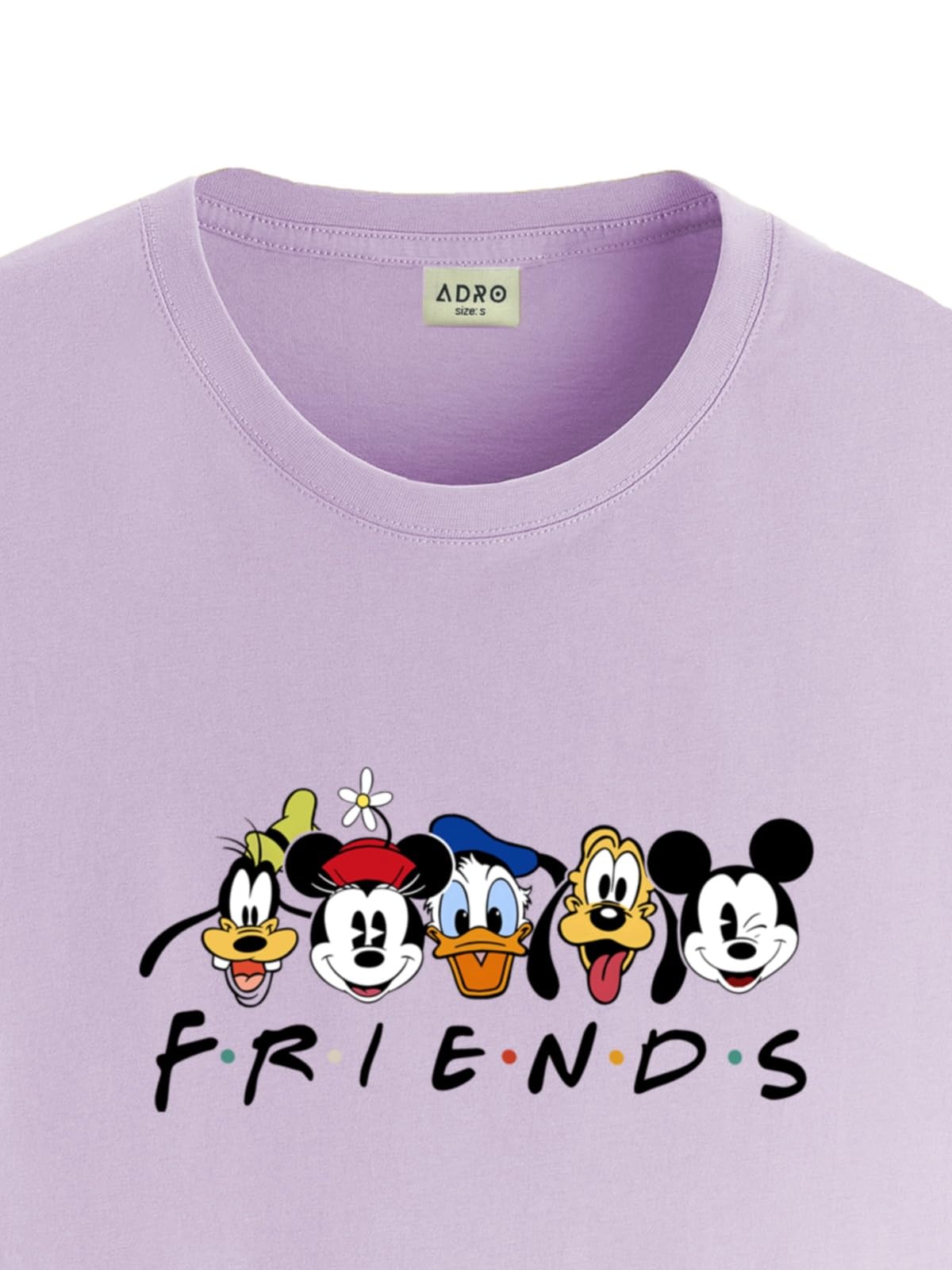 ADRO T Shirts for Boys & Girls | Friends Printed T-Shirt | Ages 3-14 | 100% Cotton Round Neck Tshirt for Boys |KRN-L2-FRIEND-PU-