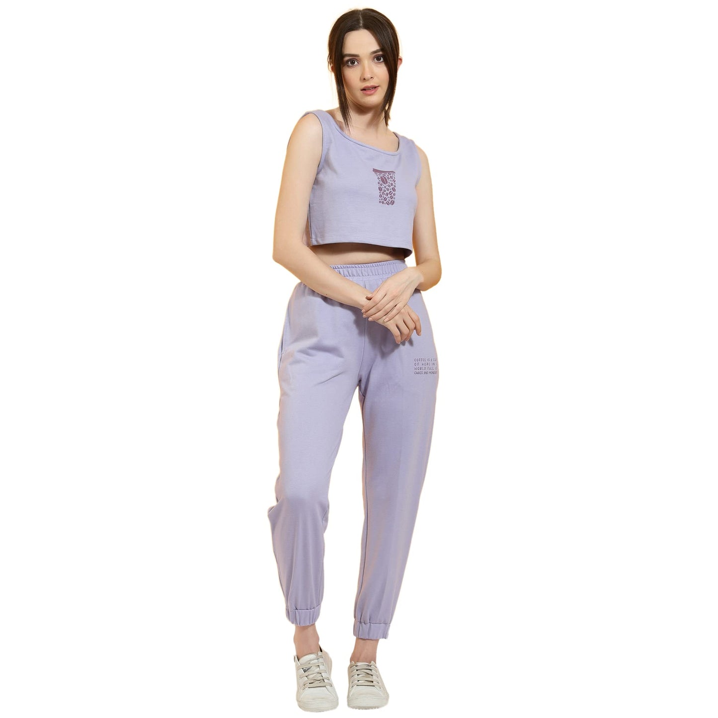 Rigo Printed Waffle Knit Tie & Dye Top And Shorts Co-Ord Set For Women | Half Sleeves & Sleeveless Co-Ords Set For Women | Styli