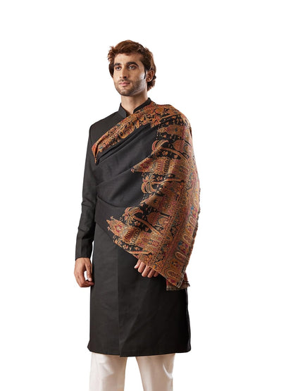 Pashmoda Men Rajwada Kaani Shawl (Size: 101x203 Cm)