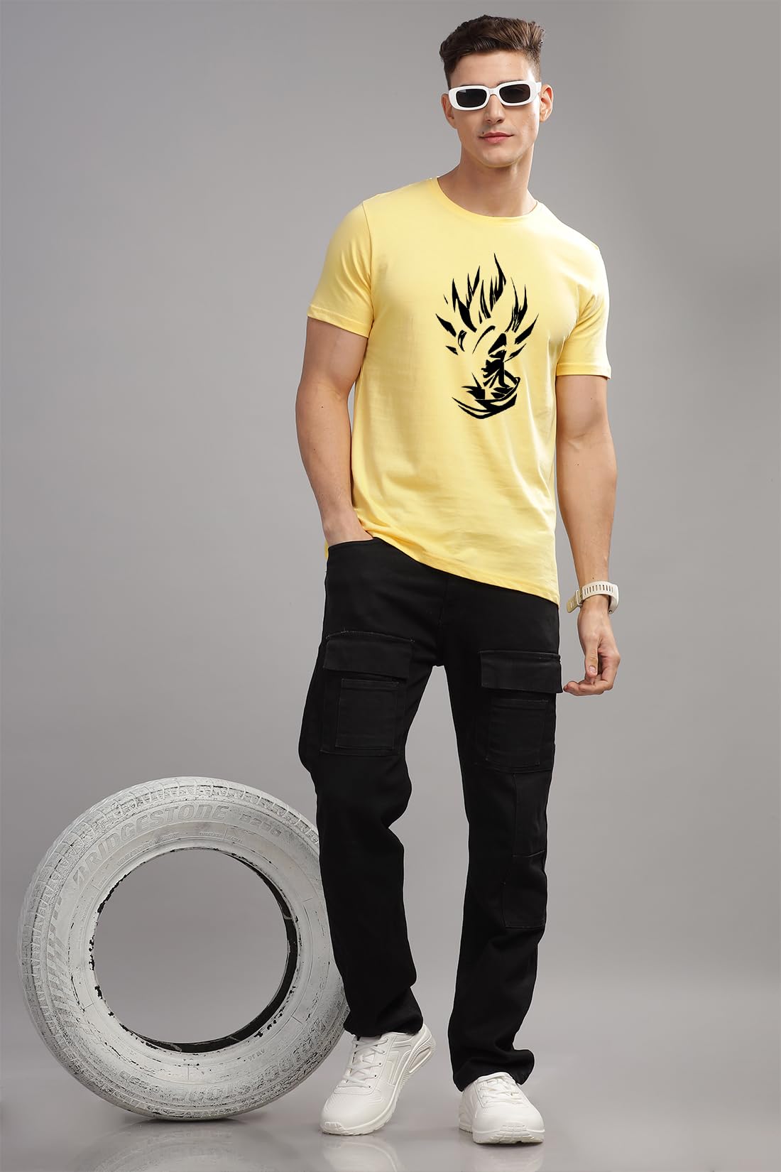 ADRO Tshirt for Men | Printed T Shirt for Men | 100% Cotton T-Shirt |Printed T Shirt | T-Shirts | RN24-GOK