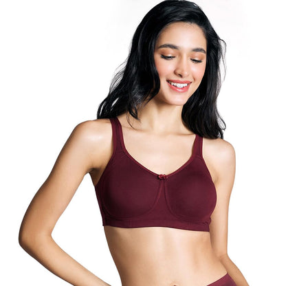 Nykd (Nyb169 Cotton Anti Microbial Non Padded & Non Wired Side Support Shaper Bra For Women | Full Coverage Bra With Detailed Co