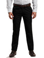 Turtle Men Poly Viscose Solid Slim Navy Blue Image Formal Trousers