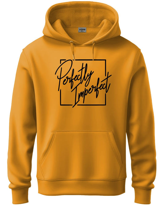 ADRO Mens Cotton Neck Hooded Sweatshirt (H24-FECT-MU_Mustard