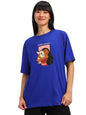 Juneberry 100% Pure Cotton Oversized Baggy Fit Official Disney Merchandise Cool & Goofy Graphic Printed T-Shirt For Women (Os_Ds