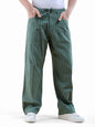 The Indian Garage Co Men Loose Fit Striped Mid-Rise Trousers
