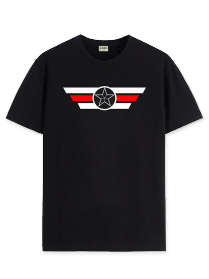 ADRO Tshirt for Men | Printed T Shirt for Men | 100% Cotton T-Shirt |Printed T Shirt | T-Shirts | RN24-CAP-BL