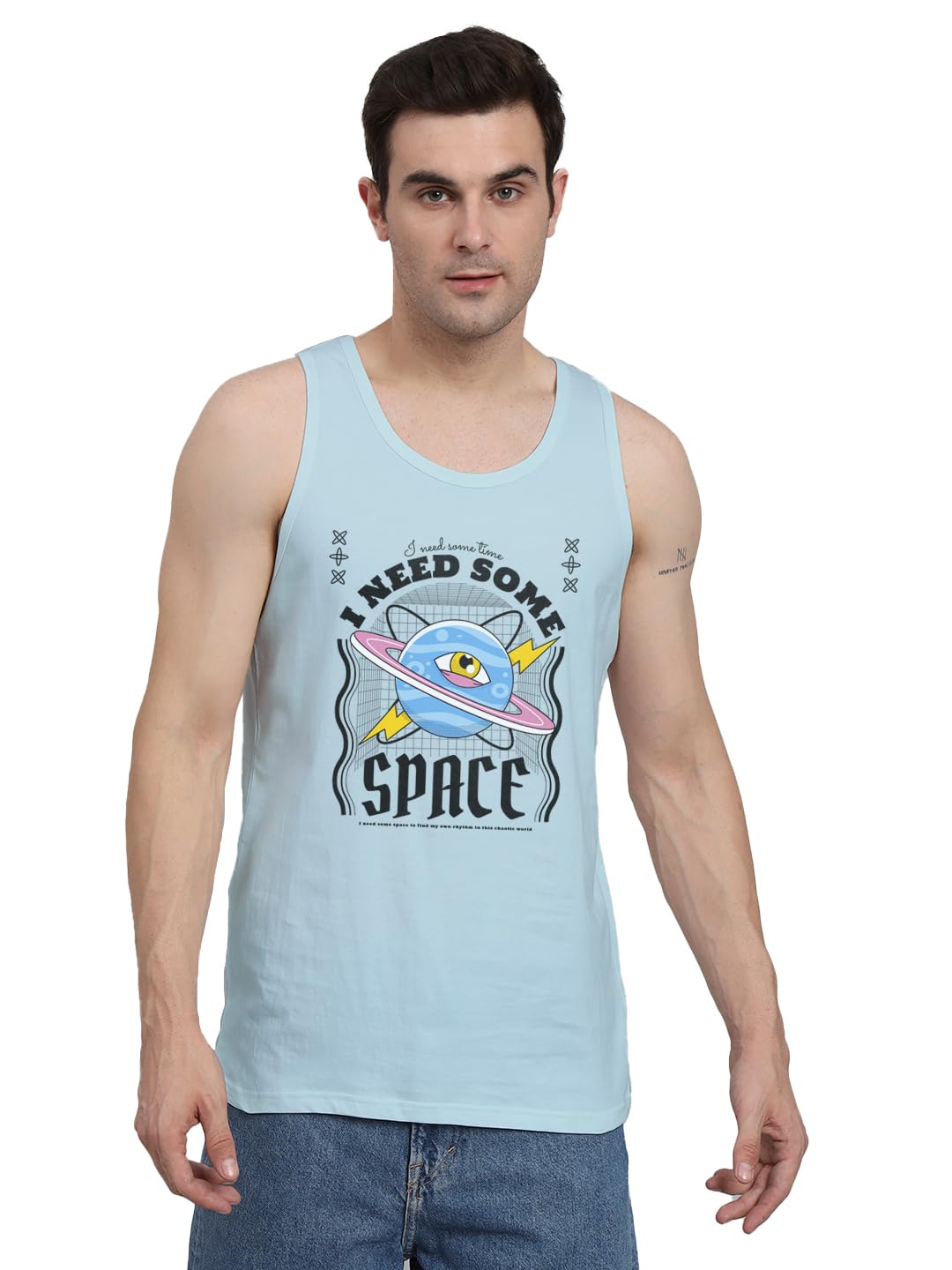Peppyzone Mens Regular Fit Vest (TT-Trendy-2125_Sky Blue4