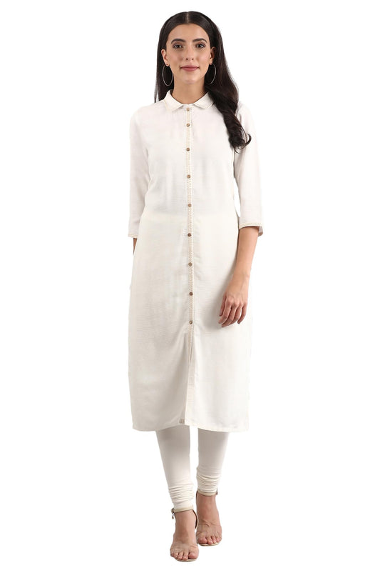 Aurelia Womens Solid Kurta