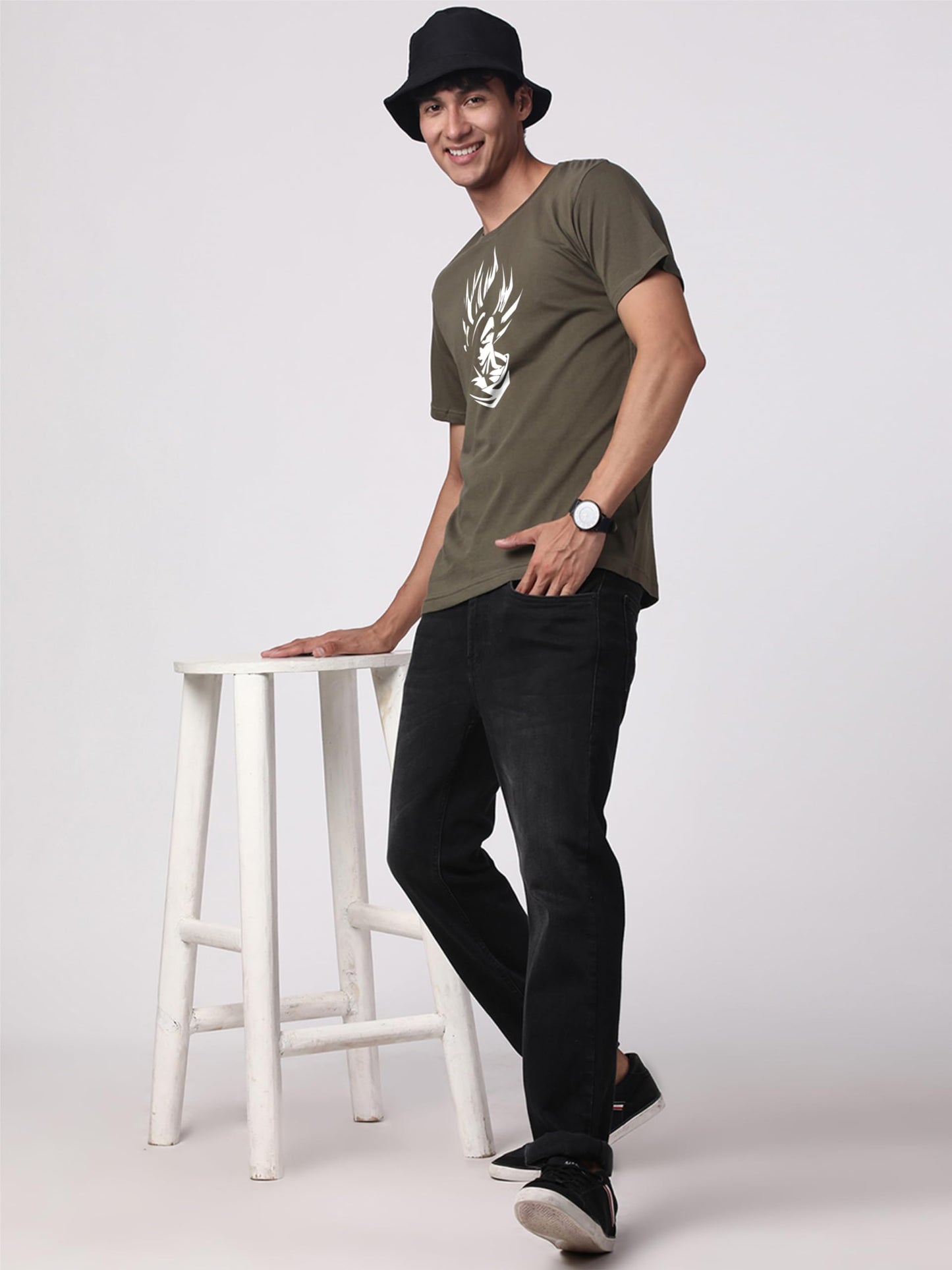 ADRO Tshirt for Men | Printed T Shirt for Men | 100% Cotton T-Shirt |Printed T Shirt | T-Shirts | RN24-GOK