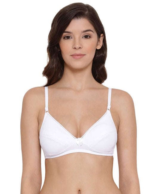Lyra Lux 501 Plunge Underwired Everyday Bra (White)