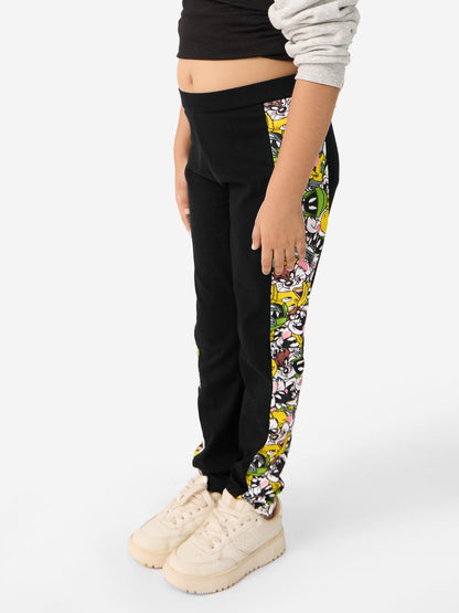 The Souled Store Girl Official Looney Tunes: Stripes Black Cotton Leggings